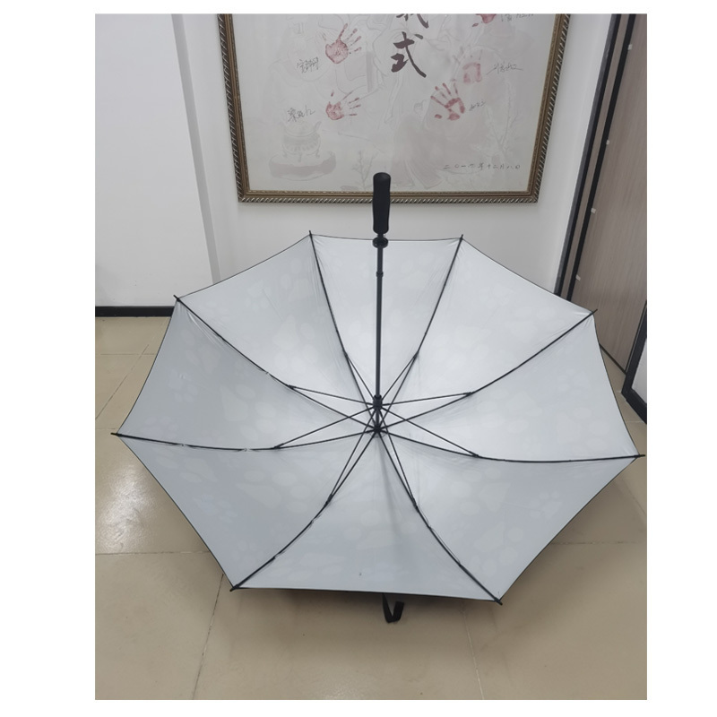 2023 New Frame Foot Print 34 Inch Golf Umbrella With Shoulder Strap