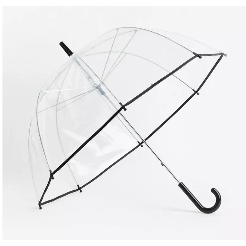 Colorless transparent bubble umbrella for kids Custom clear dome umbrella sombrilla  parasol paraguas