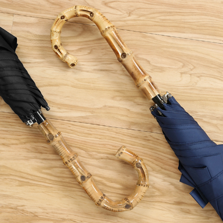 Top Quality Custom Manual Open Bamboo Handle Umbrella