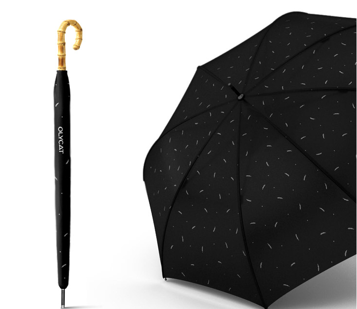 Top Quality Custom Manual Open Bamboo Handle Umbrella