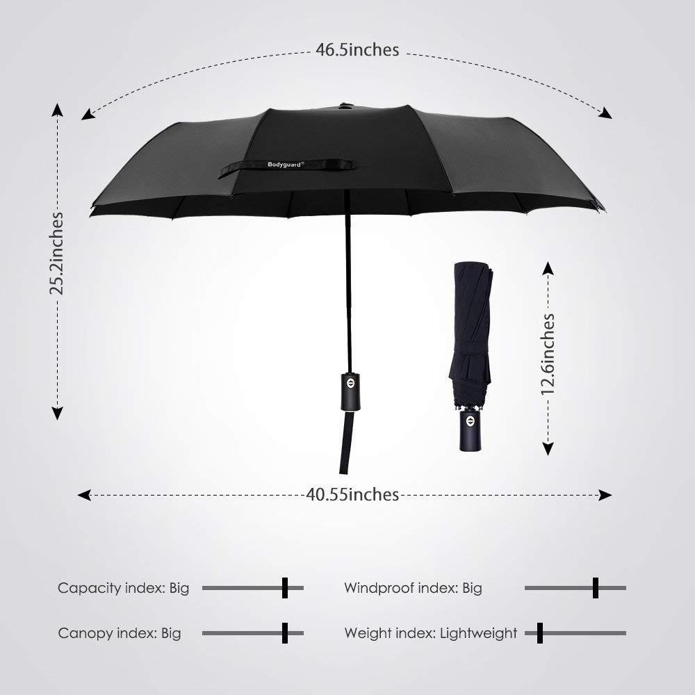 Box 3 fold automatic gift Umbrella for upscale hotel