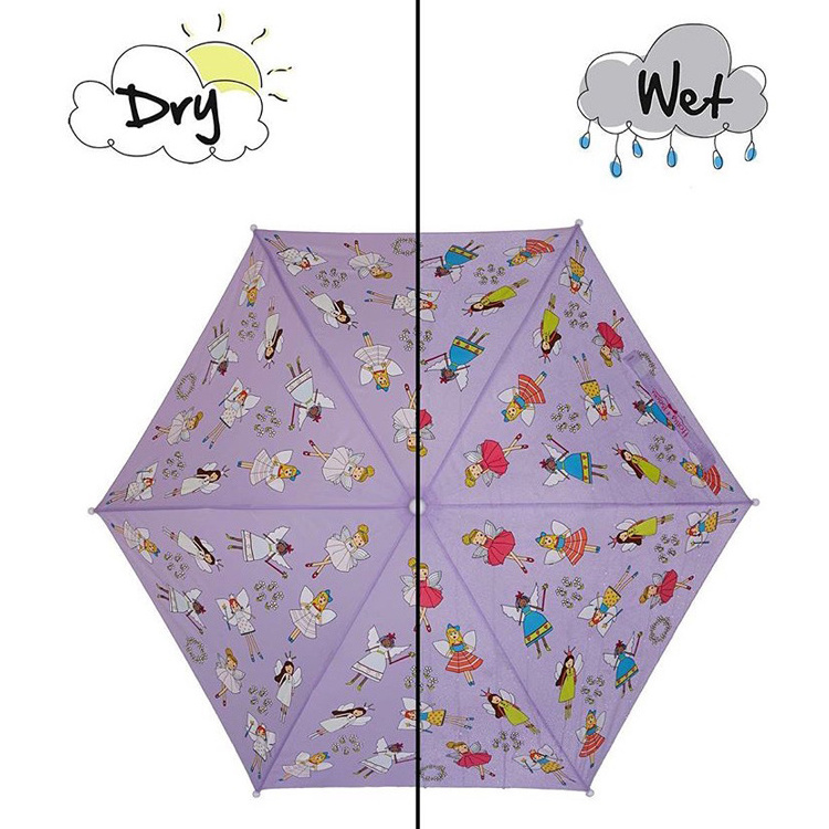 Beautiful Color Changing Kids Umbrella Customized Changing Color Umbrella