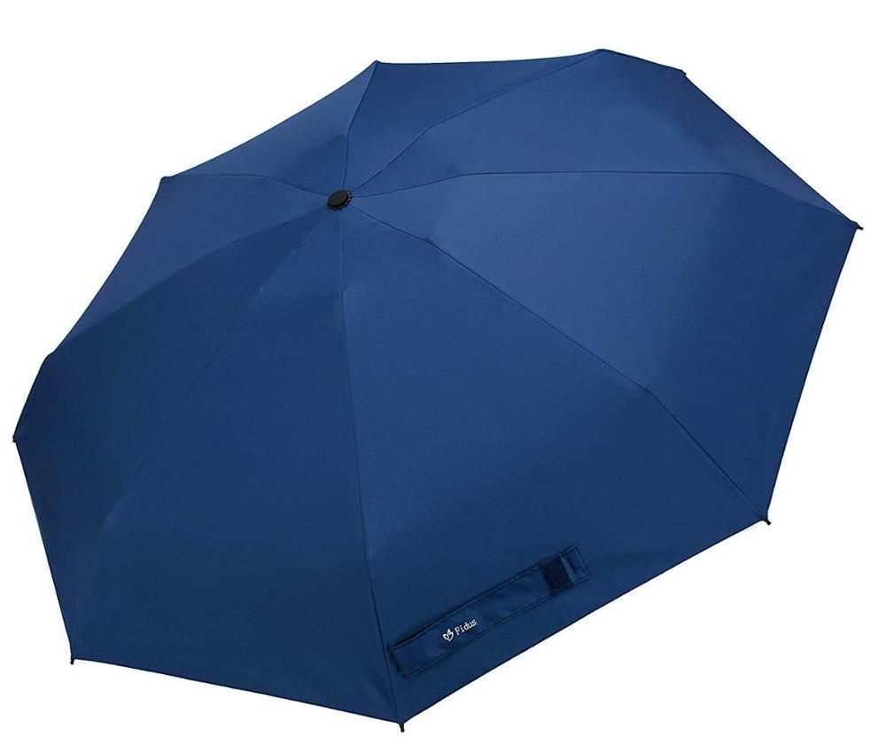 Super Sturdy 8 Ribs and Inverted Pole 5 Fold Mini Umbrella 5 Folding Umbrella