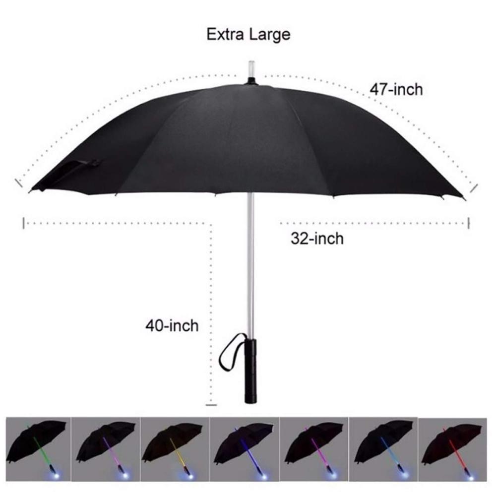 Top Quality Promotional Unique Creative Led Light Up Umbrella With Led Light