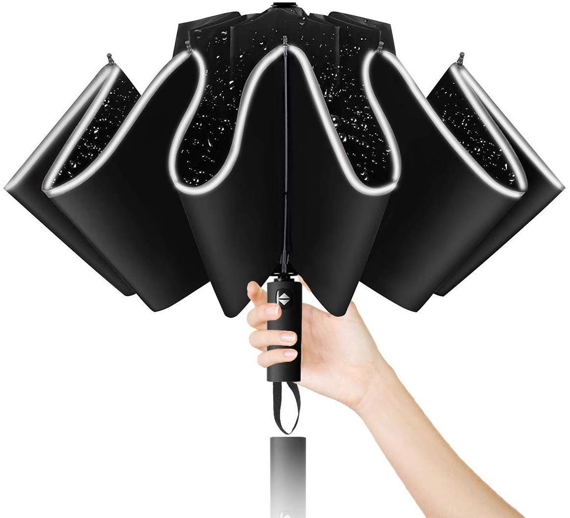 ShenZhen Upward Umbrellas Parasol Automatic Reverse Umbrellas with Logo Prints