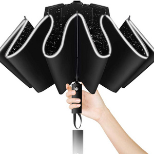 ShenZhen Upward Umbrellas Parasol Automatic Reverse Umbrellas with Logo Prints