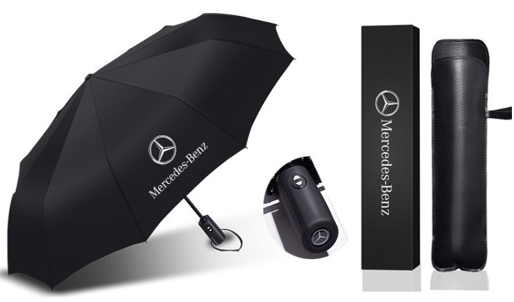 Promotional Car Brand Foldable 3 fold Umbrella Customized Advertising Folding Umbrella