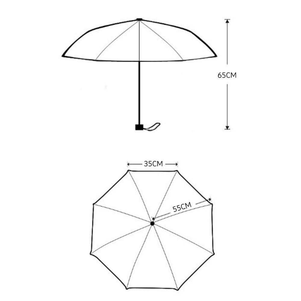 3 Fold Puppy Dog Printing Customize Portable Umbrella Foldable Parasol