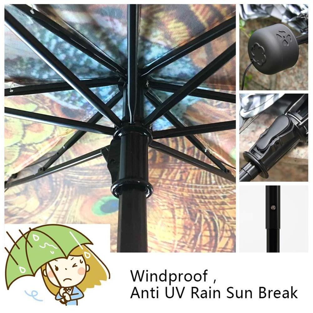 3 Fold Puppy Dog Printing Customize Portable Umbrella Foldable Parasol