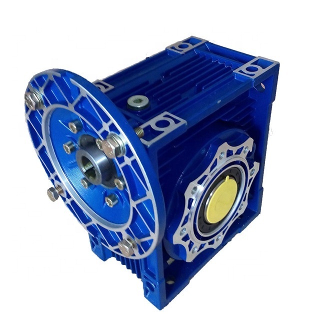 Industrial Motor Gear Reduction Box Blue OEM Aluminium Alloy Zenen Wholesale Worm Drive Gear Boxes / Aluminum S Worm Gearbox