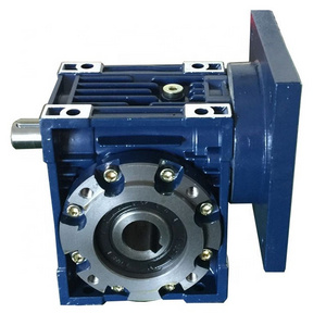 Industrial Motor Gear Reduction Box Blue OEM Aluminium Alloy Zenen Wholesale Worm Drive Gear Boxes / Aluminum S Worm Gearbox