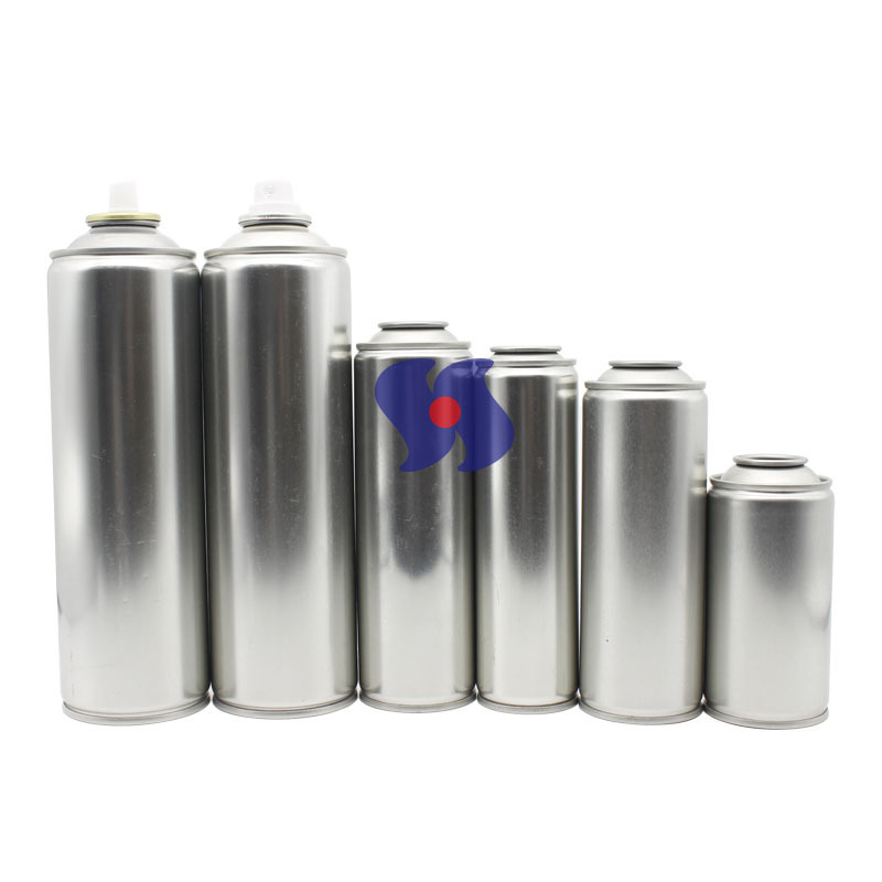 High Quality Custom 45/52/57/60/65/70mm Tinplate Empty Aerosol bottle For Spray Can Empty tin can