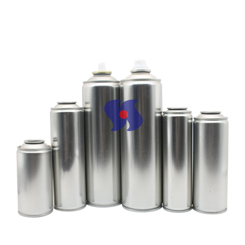 High Quality Custom 45/52/57/60/65/70mm Tinplate Empty Aerosol bottle For Spray Can Empty tin can