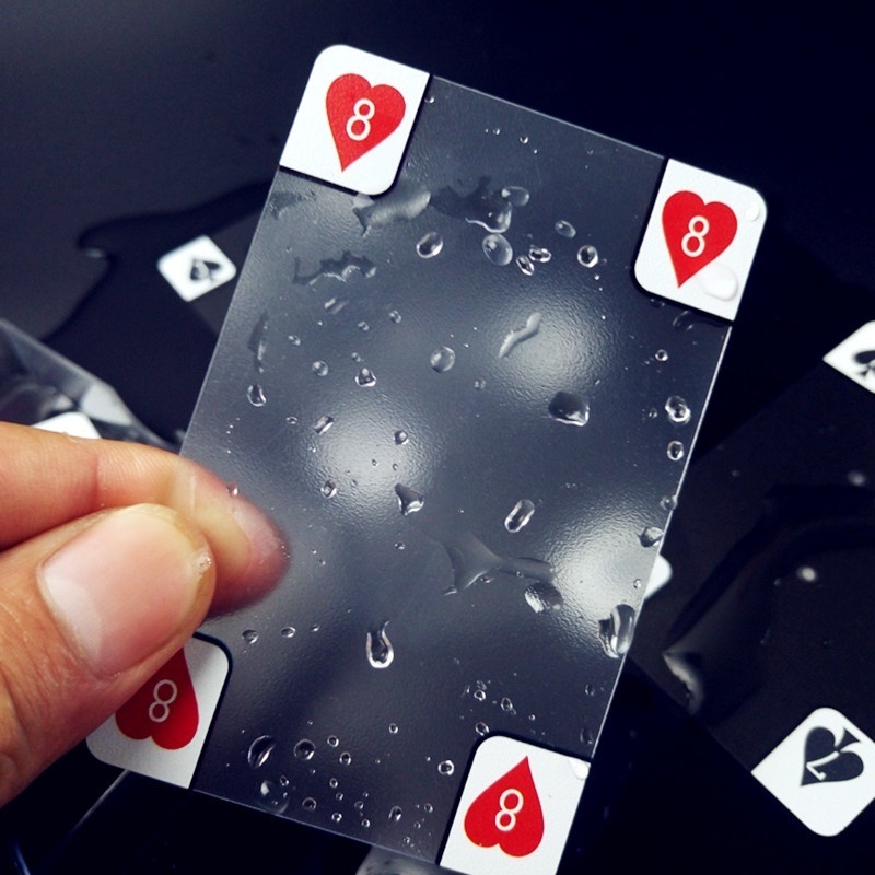 Wholesale Selling Custom Pvc Clear Playing Cards Oem 100% Plastic Waterproof Crystal Transparent Poker Cards Game