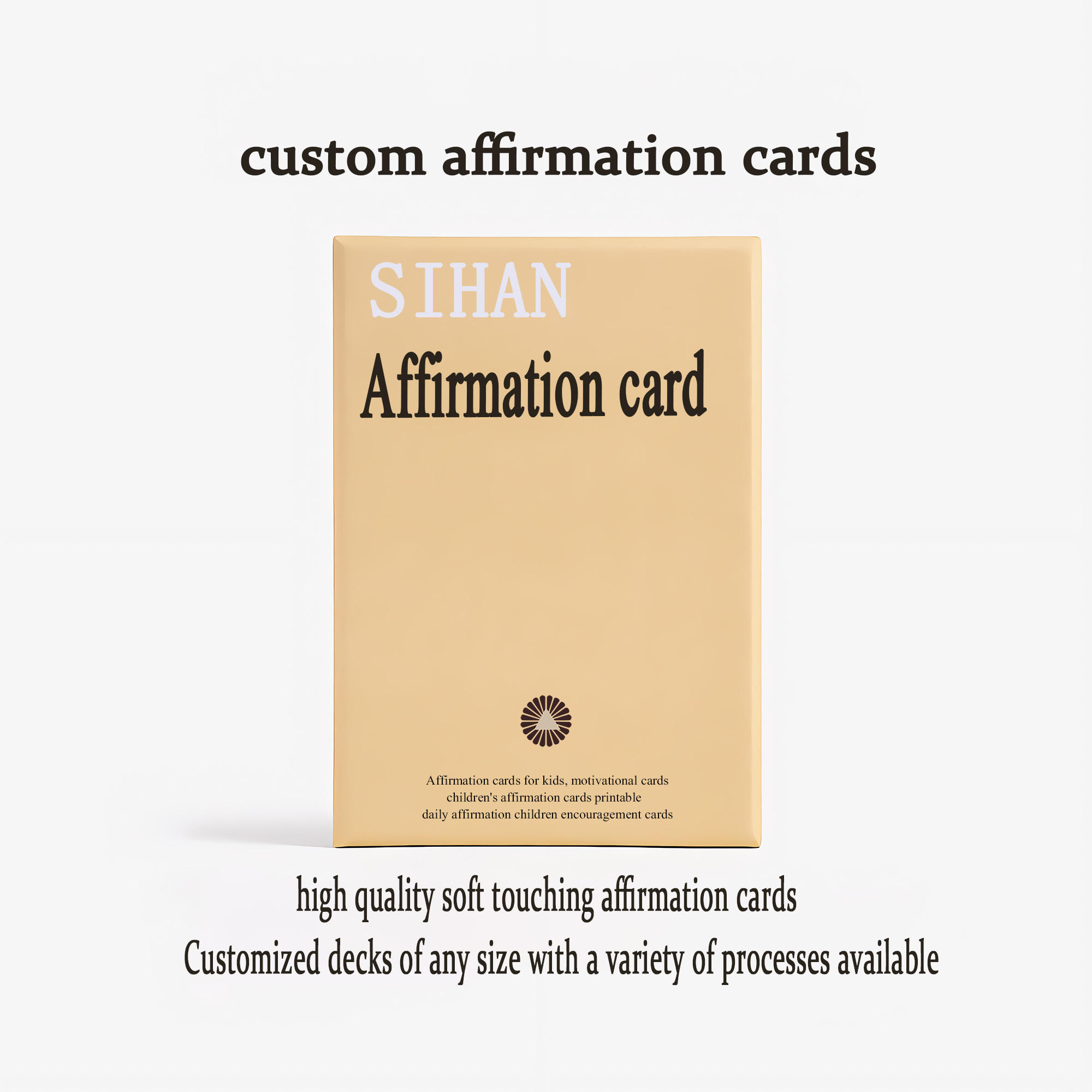 Wholesale Selling Custom Printing Positive Affirmation Card Deck Kids Mental Health Affirmation Cards