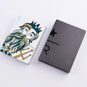 Wholesale Custom playing cards with leather case poker card guard metal nude playing card