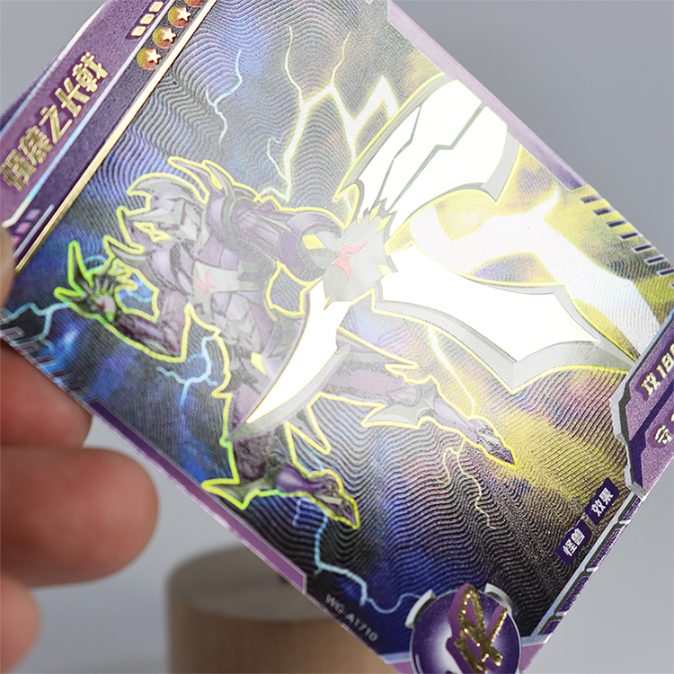 Custom Holographic Collections Cards OEM Printing Japanese Anime Game Sleeves Foil storage box Trading Cards