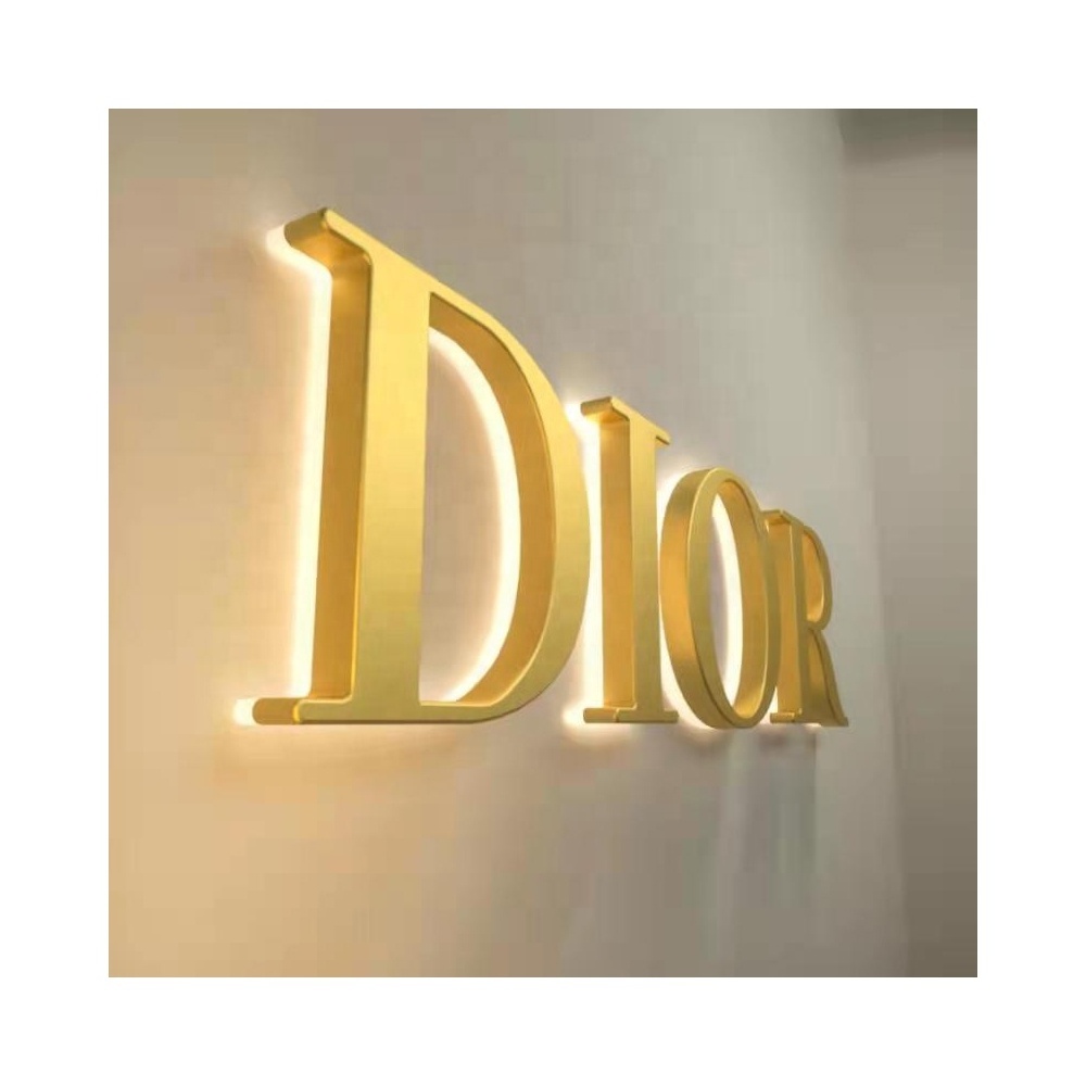 high quality hot sale wall 3d letters Signage store shop backlit Letter name Signs for business