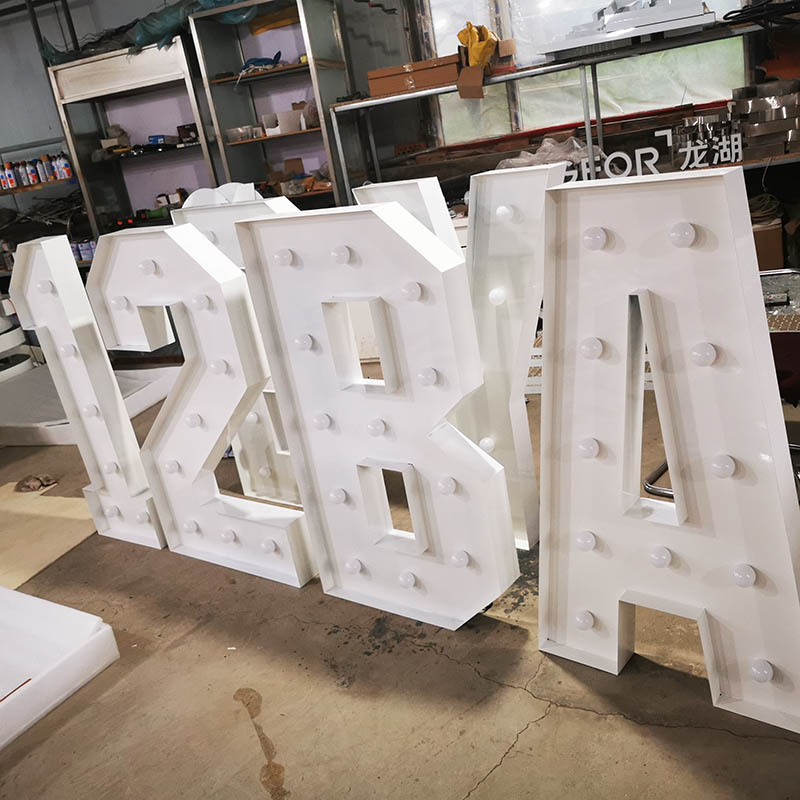 wholesale 2ft 3ft 4ft 5ft giant Light up marquee Letter numbers large  Alphabet Marquee Letters for wedding birthday