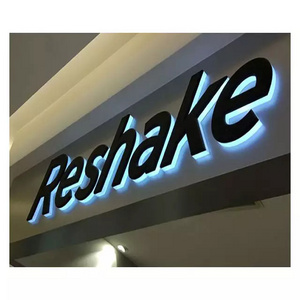 high quality hot sale wall 3d letters Signage store shop backlit Letter name Signs for business