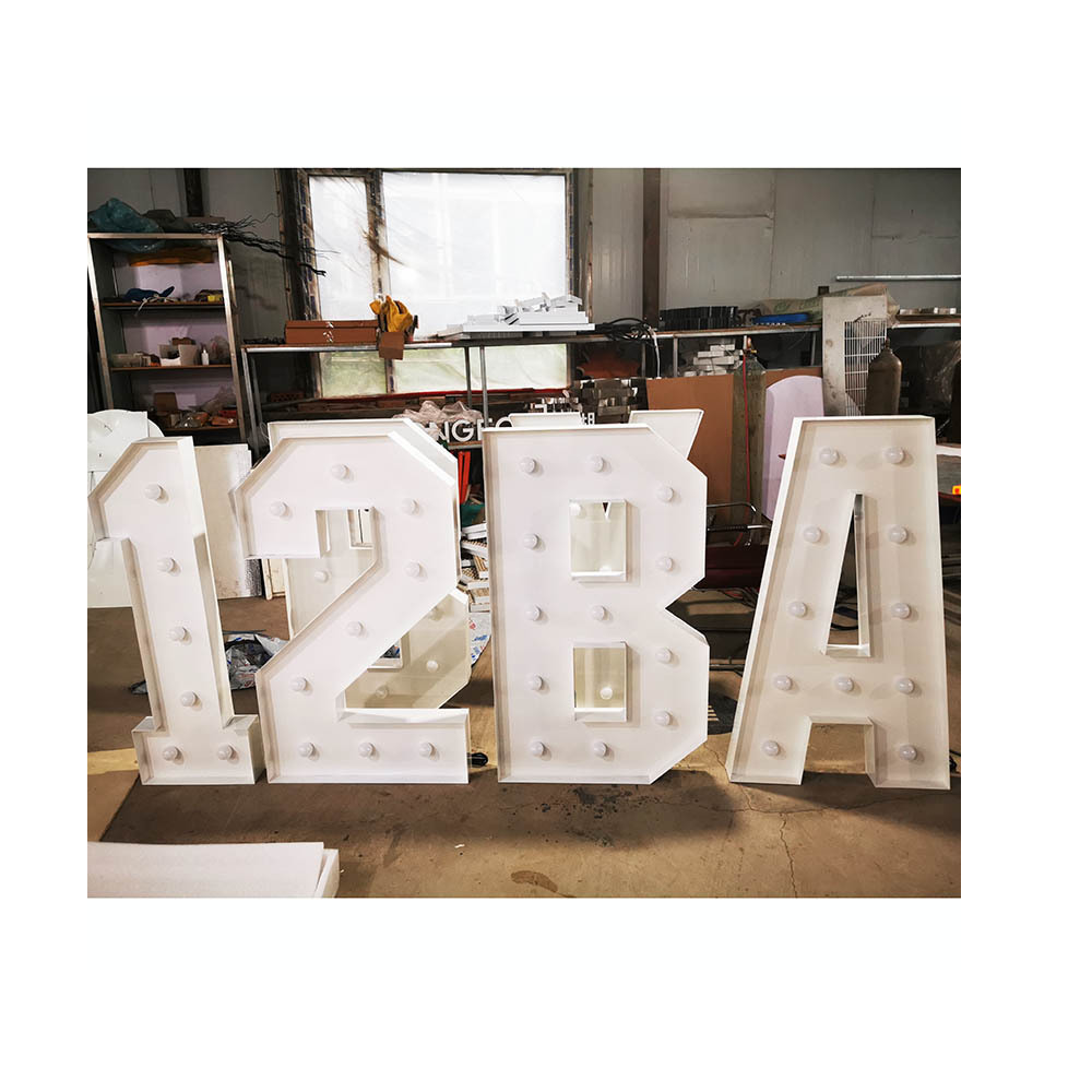 wholesale 2ft 3ft 4ft 5ft giant Light up marquee Letter numbers large  Alphabet Marquee Letters for wedding birthday