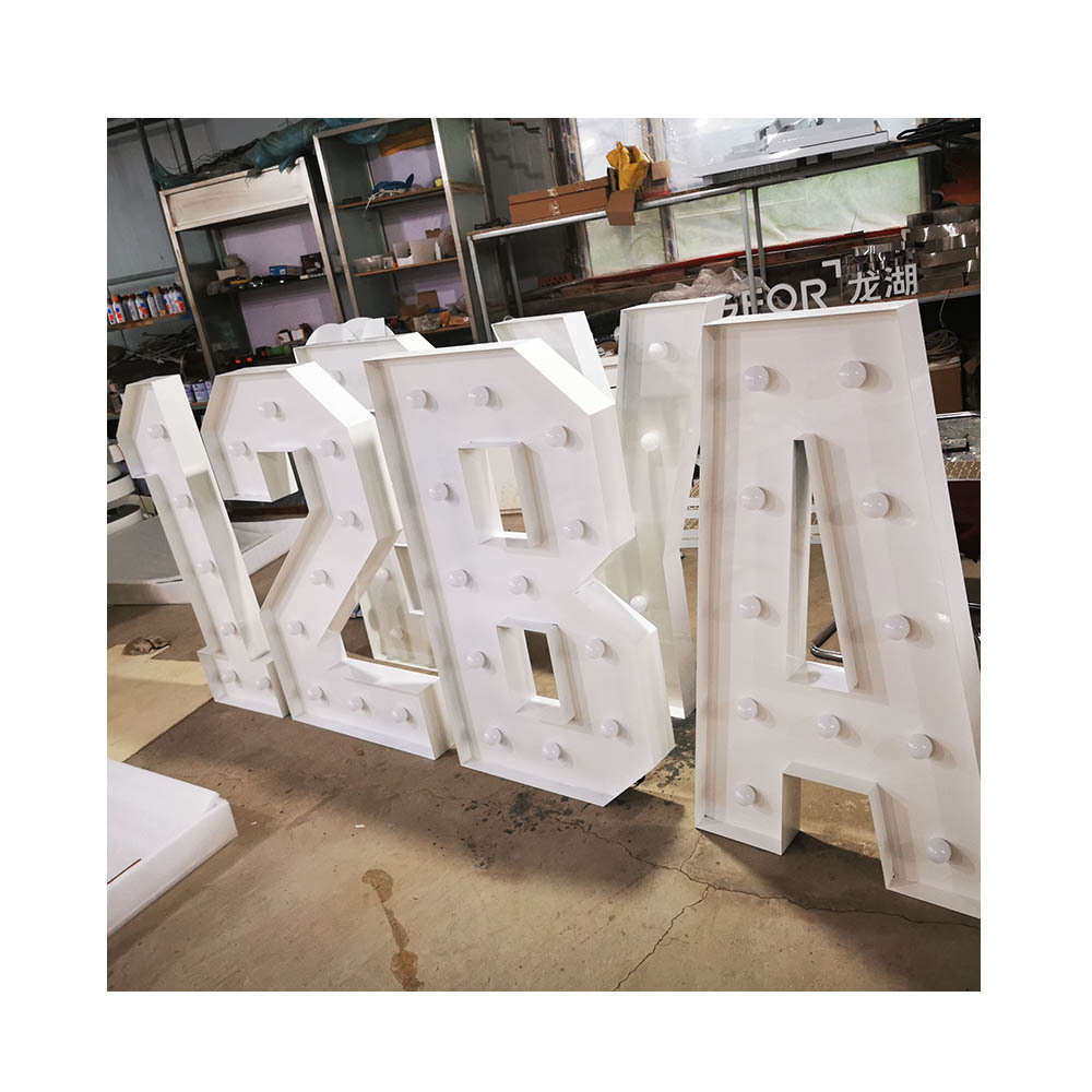 wholesale 2ft 3ft 4ft 5ft giant Light up marquee Letter numbers large  Alphabet Marquee Letters for wedding birthday