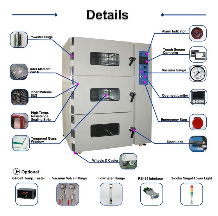 Vacuum Leakage Test and Storage Defoaming Machine industrial storage cabinet for Electric core battery PCB wire cable