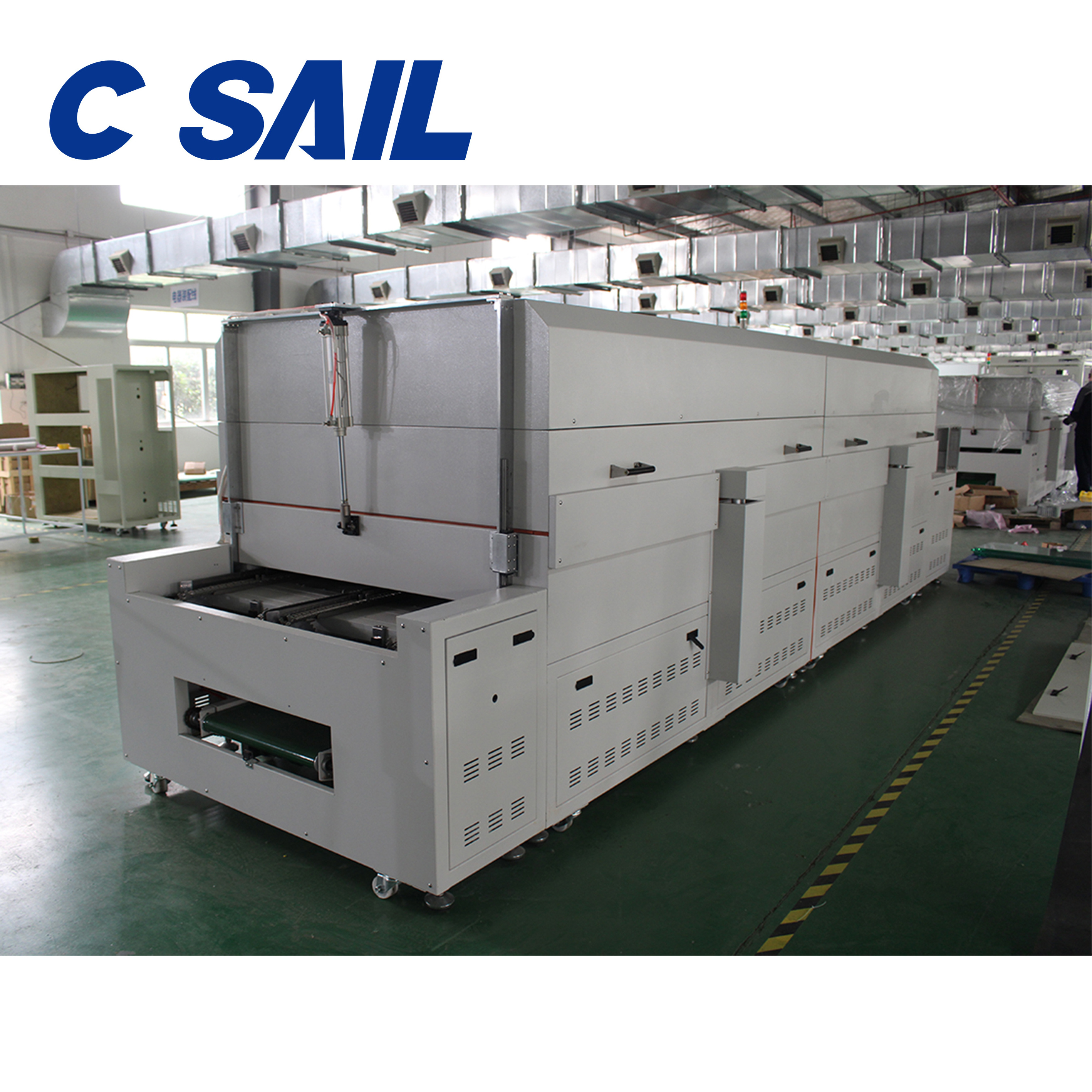 conveying Industrial Tunnel IR Hot Air drying machine oven for semiconductor PCB FPC board