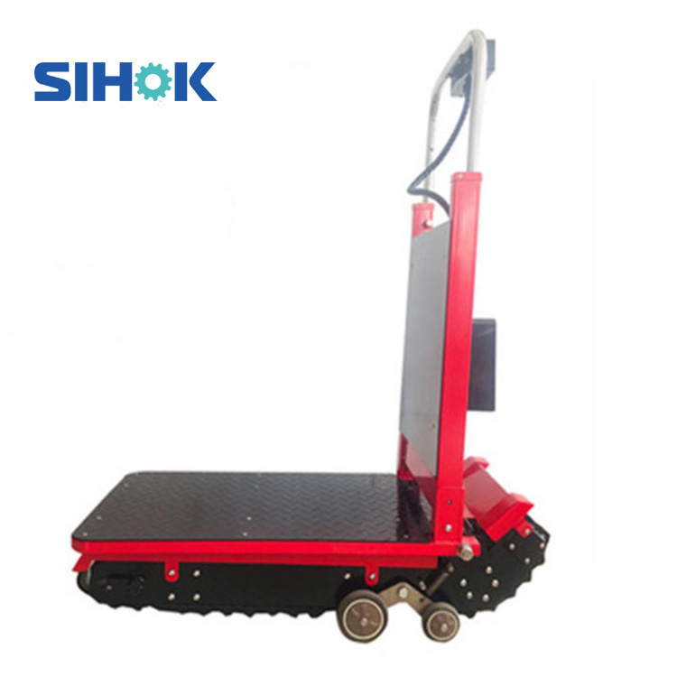 China professional foldable stair climber machine price tracked stair walker trolley battery power electric hand truck