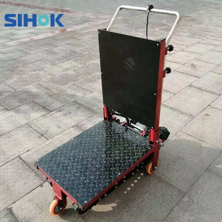 China professional foldable stair climber machine price tracked stair walker trolley battery power electric hand truck