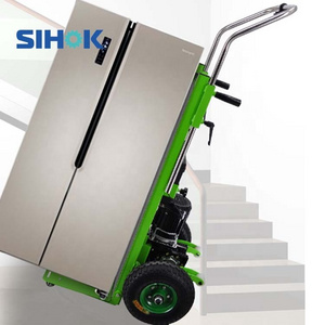 High quality proper price 250kg capacity foldable lithium battery powered stair climbing hand truck electric trolley hand carts