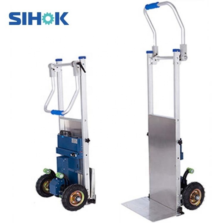 Hot selling hand carts trolleys lithium battery powered electric stair climber / stair climbing trolley