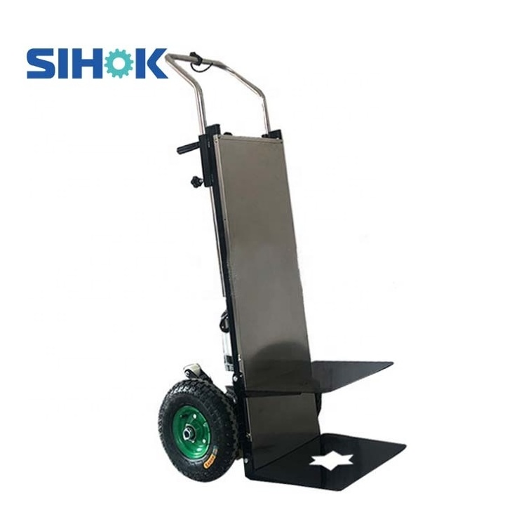 High quality proper price 250kg capacity foldable lithium battery powered stair climbing hand truck electric trolley hand carts