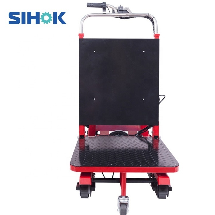 Sihok stainless steel stair climber dolly heavy duty goods carrying trolley automatic electric hand trolley