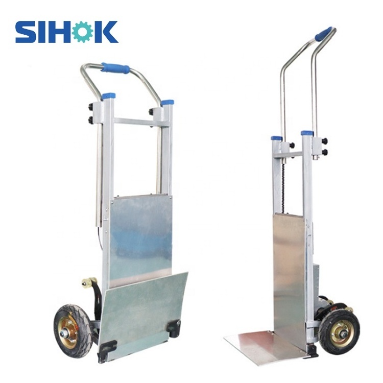 China two wheel trolley multi sack hand truck 180kg lithium battery electric stair climbing dolly