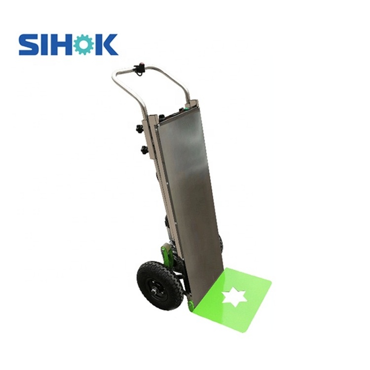 China portable manual load 250kg foldable cargo handling cart two wheel stair climber handtrolley electric