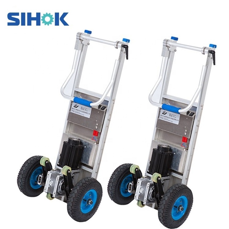 China two wheel trolley multi sack hand truck 180kg lithium battery electric stair climbing dolly