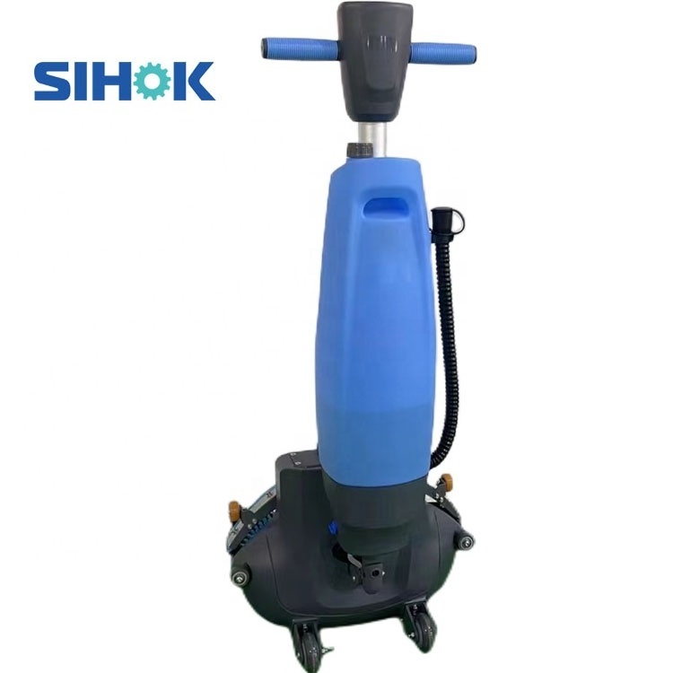 SH-T1 fully automatic marble floor cleaner compact walk behind tile floor cleaning machine hand push mini floor scrubber