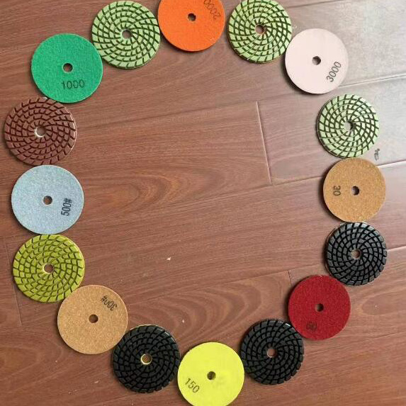 3inch 4inch 7inch floor polish pad diamond concrete terrazzo marble floor resin abrasive pad