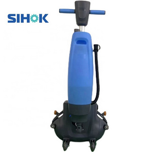 SH-T1 fully automatic marble floor cleaner compact walk behind tile floor cleaning machine hand push mini floor scrubber