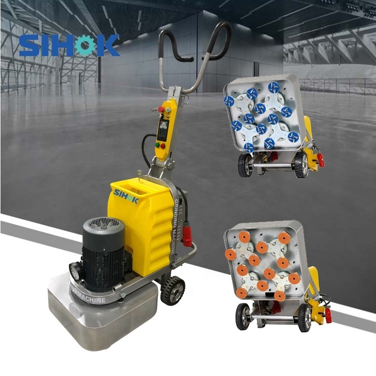 High Speed Hand Push 12 Heads Concrete Floor Grinder And Polisher 220V 380V Grinding Machine For Concrete