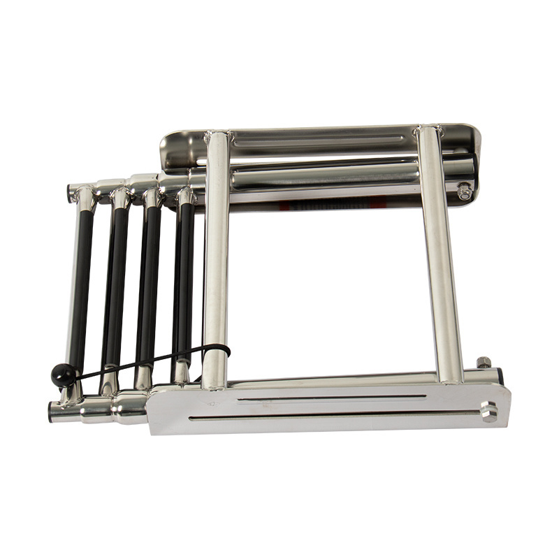 Marine Stainless Steel Boat Boarding Ladder Folding 4 Step Ladder Telescopic Boat Ladder