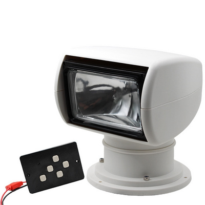 12v Marine yacht searchlight halogen marine yacht Spotlight search light 100W remote hid searchlight for boat