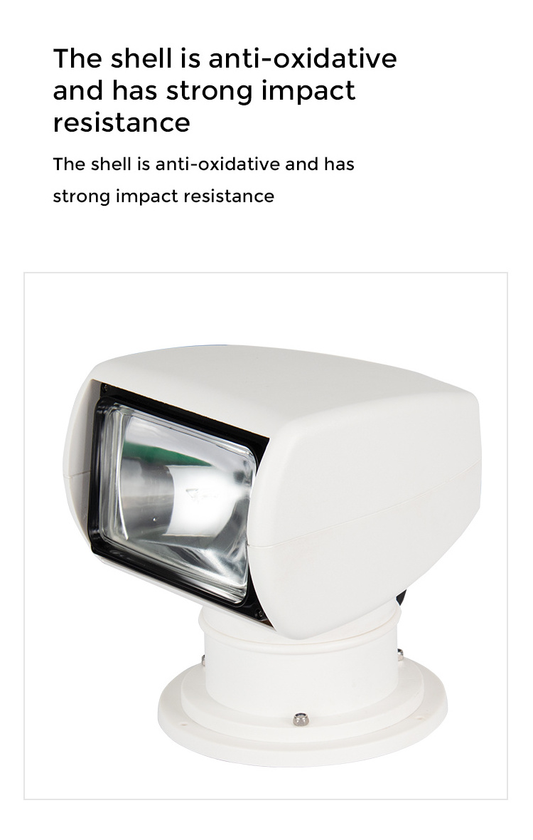 Marine Xenon Searchlight 100W 12V for Sale Yacht Spotlight Search Light Remote Control Searchlight for Boat