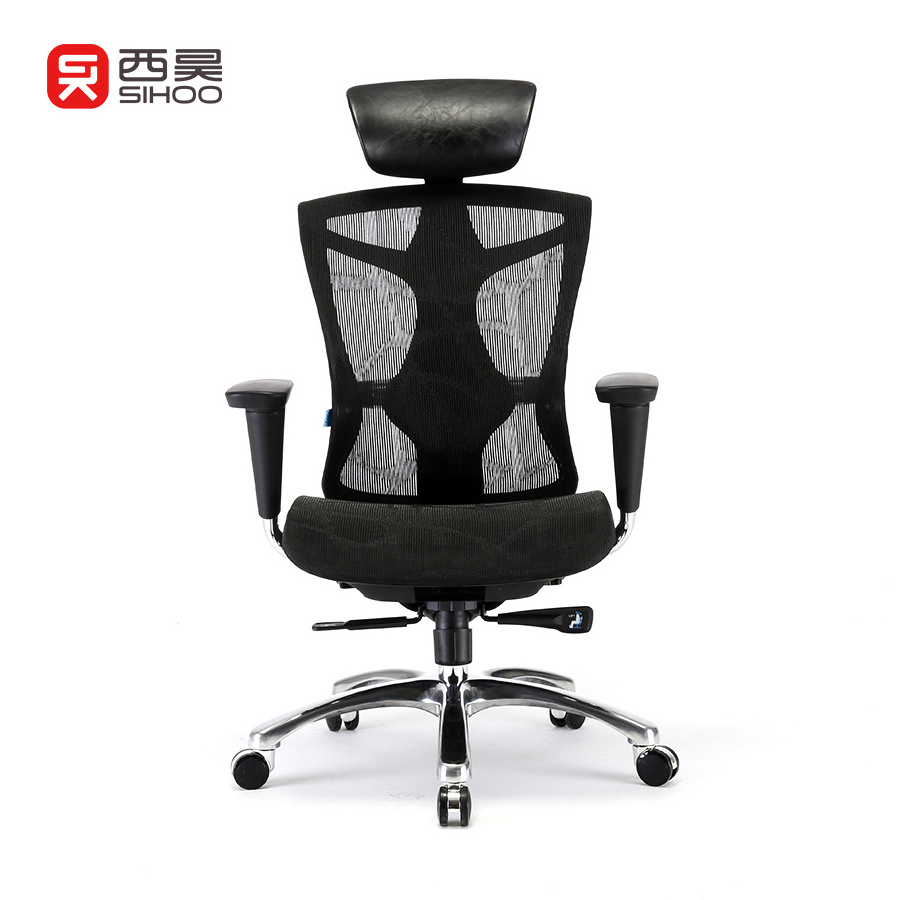 Free Sample SIHOO V1 New Design Height Adjustable Ergo Mesh Ergonomic Office Chair With Lumbar Support