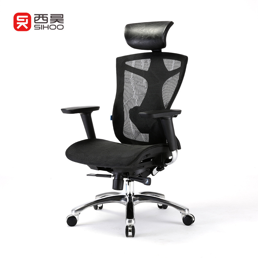 Free Sample SIHOO V1 New Design Height Adjustable Ergo Mesh Ergonomic Office Chair With Lumbar Support