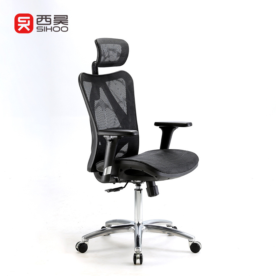 Sihoo M57 China Hot Sale Comfortable BIFMA Ergonomic Mesh Chair  High Back Computer Task Chair With Tilt Function Swivel  Chair