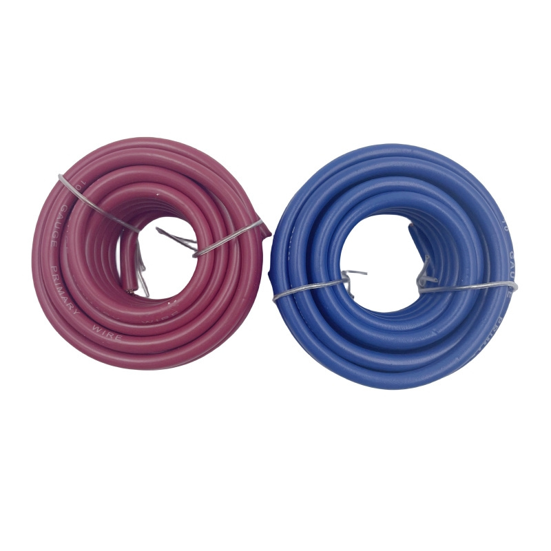 Specializing in the production of red blue 10ga pure copper audio power cable