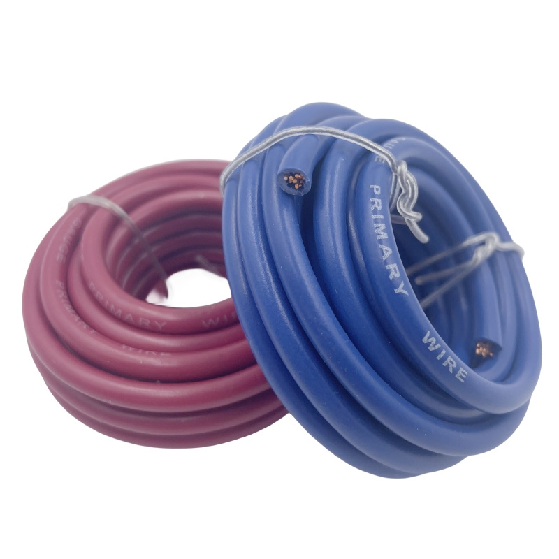 Specializing in the production of red blue 10ga pure copper audio power cable