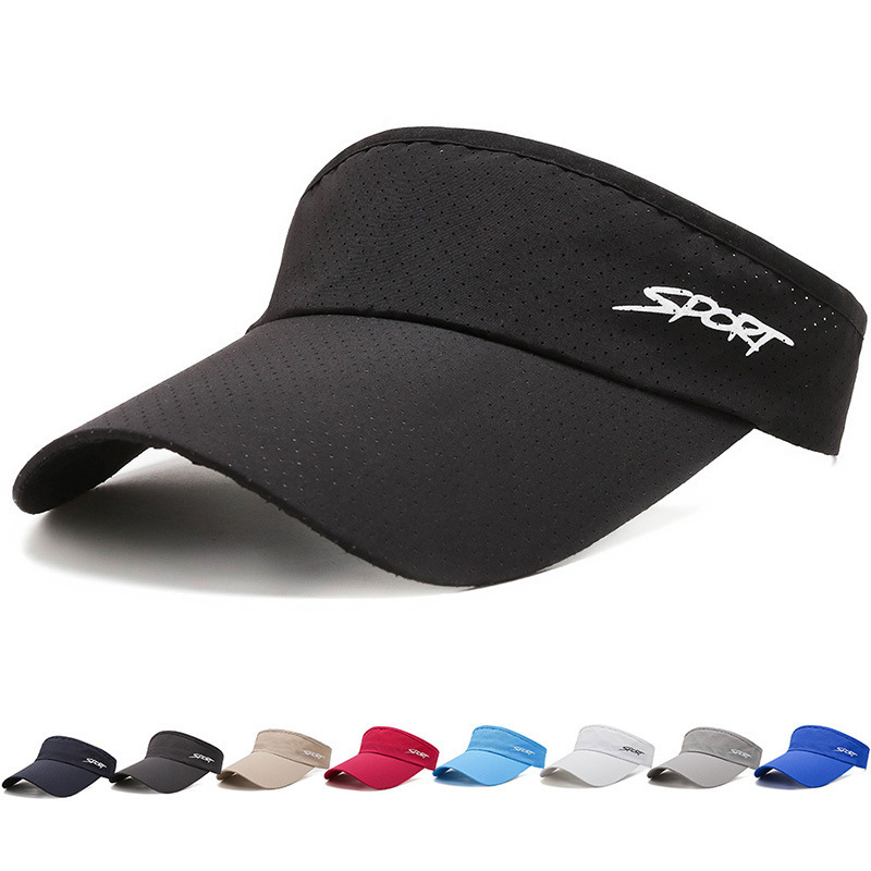 Best selling summer sports golf running visor for adult outdoor quick drying sun visor hat for men and women